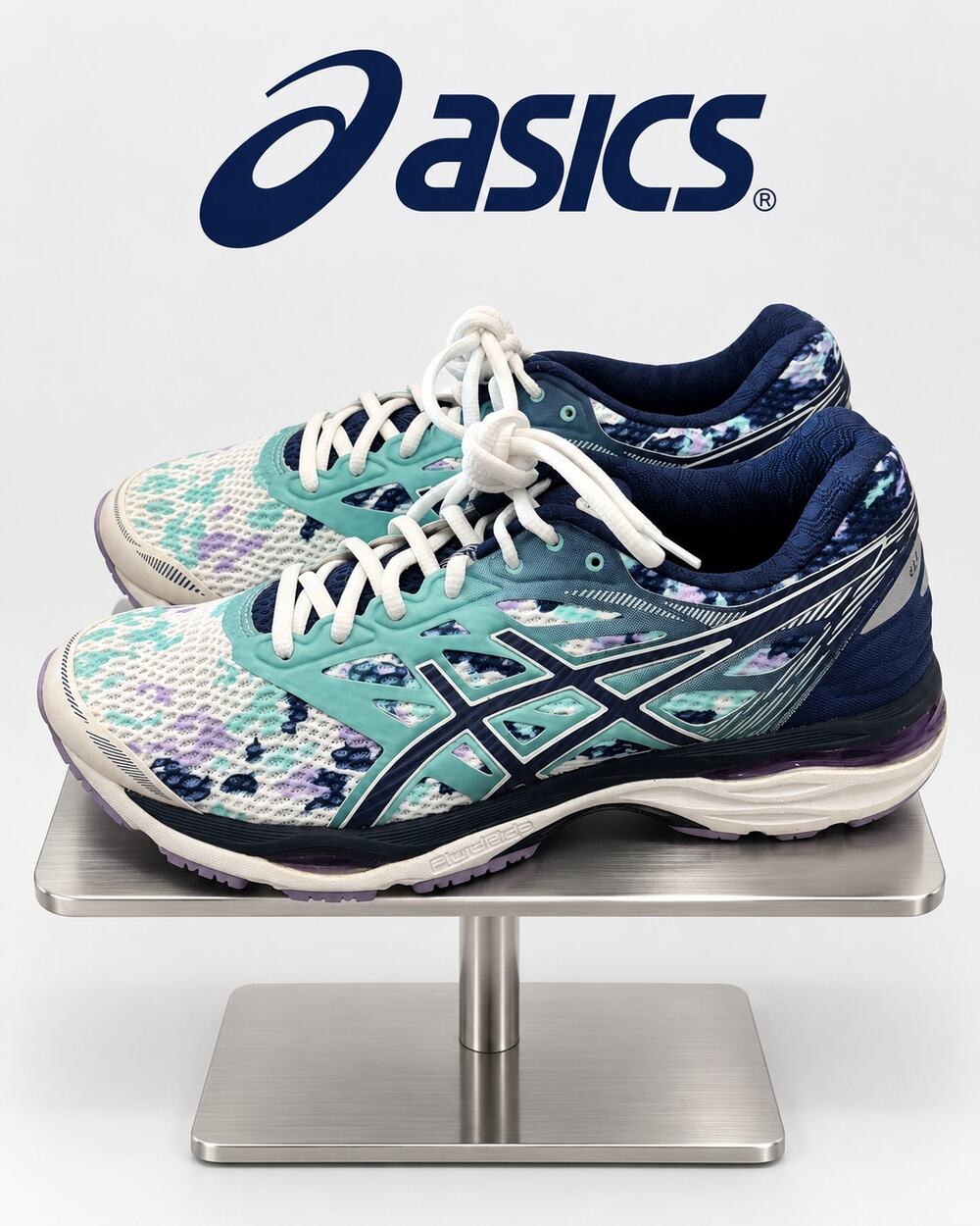 ASICS GEL-Cumulus 18 NWOB Aqua Navy Purple Women’s 10 T780N